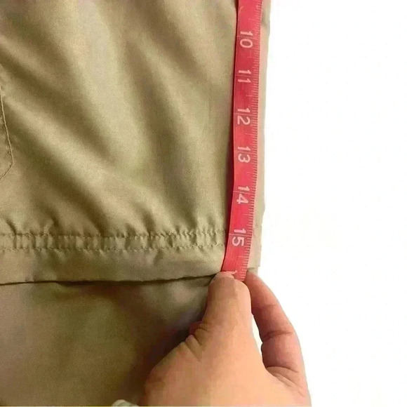 Vtg Walt Disney World Khaki 3 Tier Outdoor Convertible Zip Lightweight Pants (M) - Picture 15 of 16